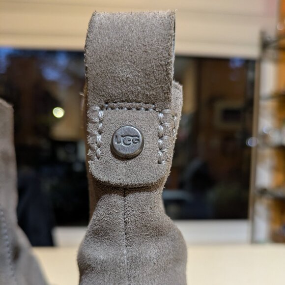 UGG Suede Ankle Boots Grey Size 9 - Picture 5 of 11